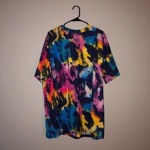 Multicolored T- Shirt Dress (Medium)